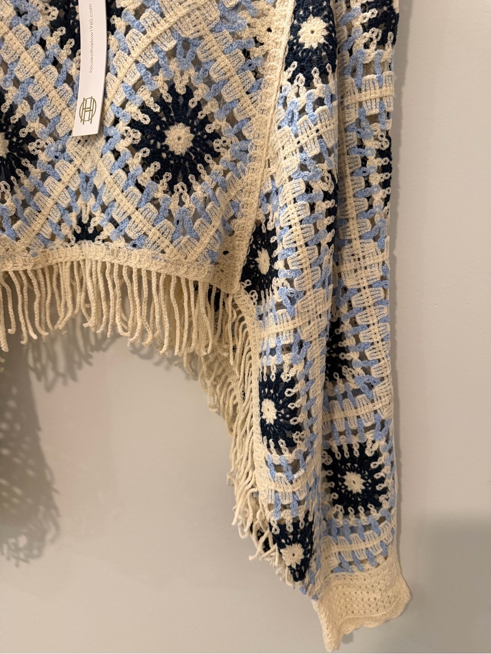 Crocheted Fringe Poncho
